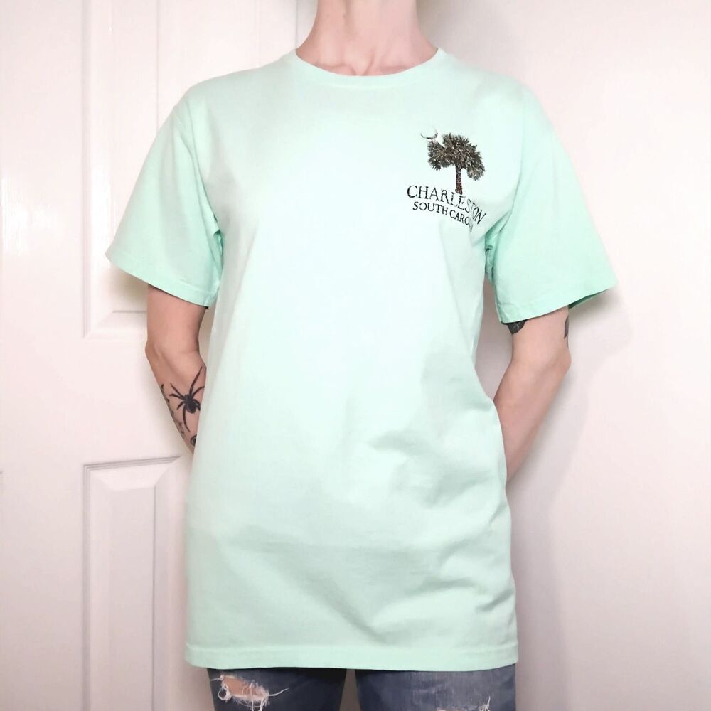 NWT Charleston South Carolina Short Sleeve Tee Size Small Mint Green
